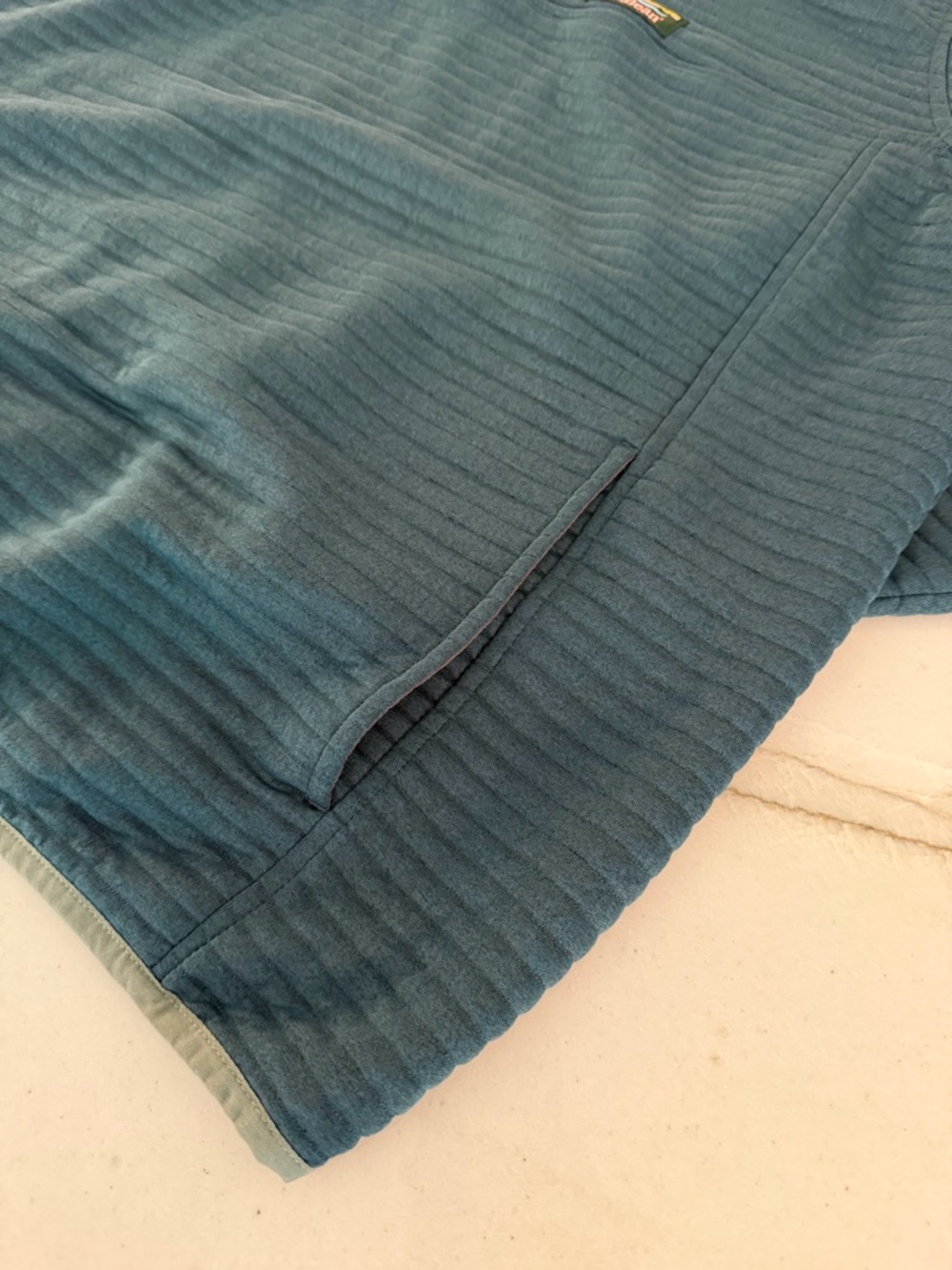 L.L. Bean Men's Airlight Knit Pullover Sweatshirt Size 3xl Blue Pocket - Picture 5 of 8